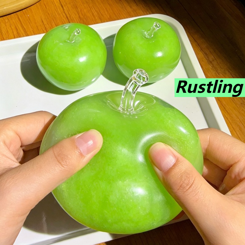 Sports Equipment Home - Jouet sensoriel anti-stress vert pomme Slushie,