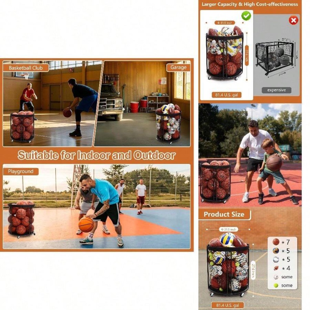 Chariot de rangement robuste p - Sports Equipment Volleyball avis et prix