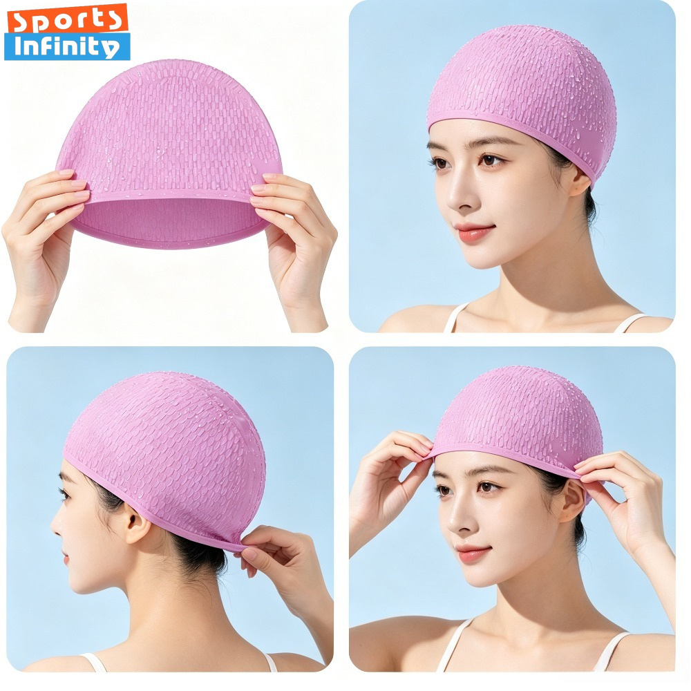 Bonnet de bain en silicone pou - Swim Cap Silicone avis et prix