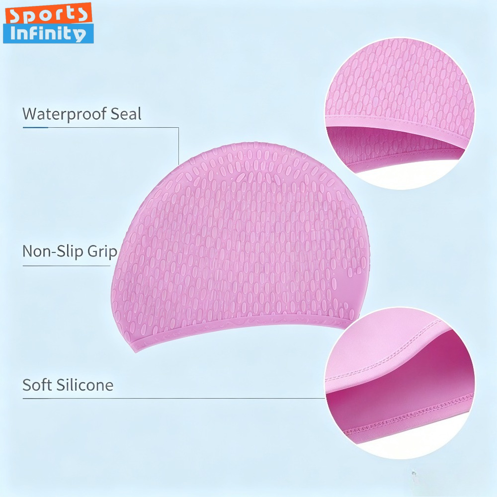 Bonnet de bain en silicone pou - Swim Cap Silicone avis et prix
