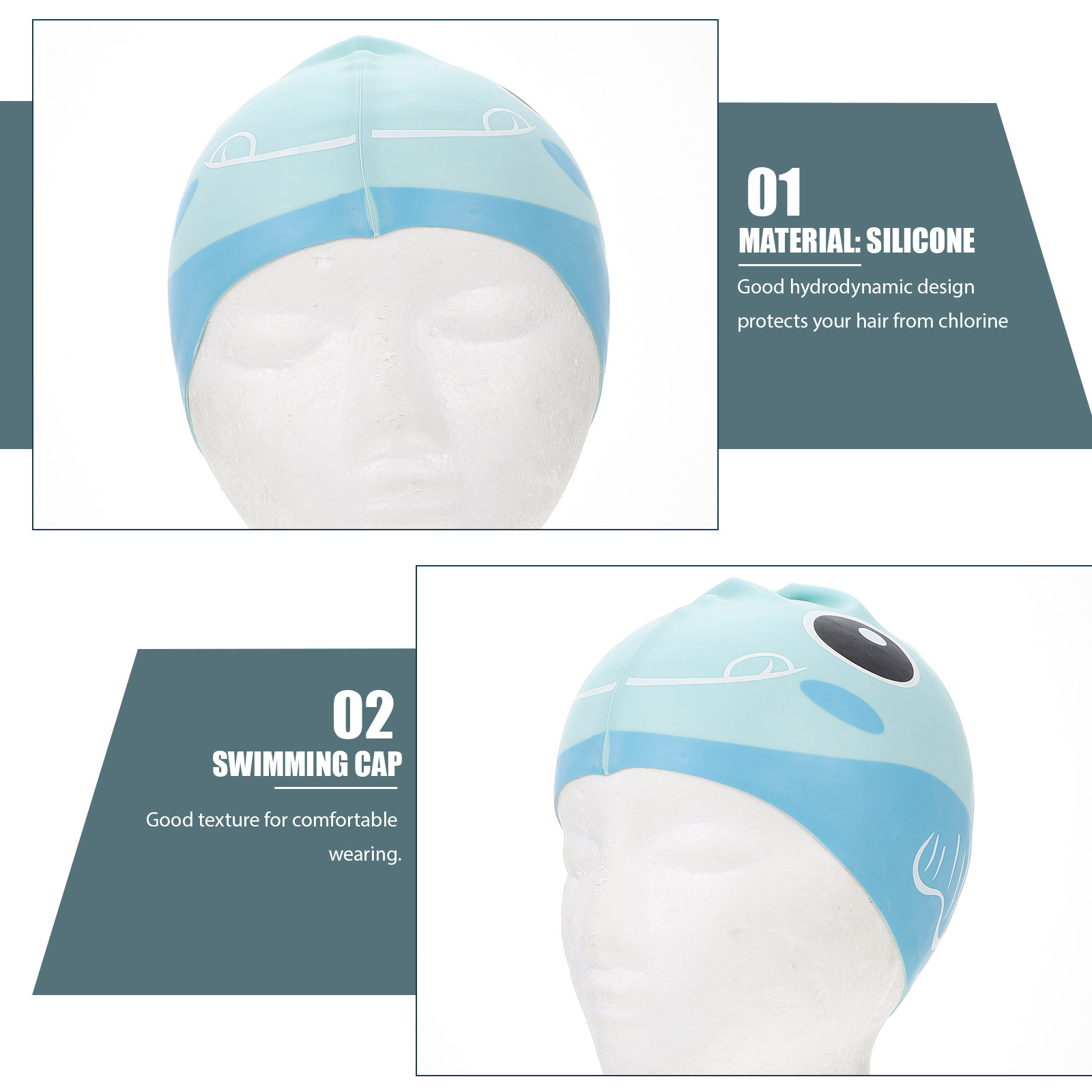 Bonnet de bain en silicone pou - Swim Cap Silicone avis et prix